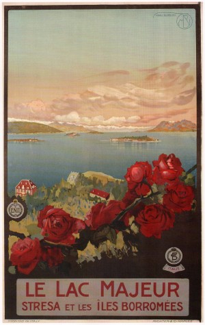 Lake Maggiore Vintage Travel Poster 1927